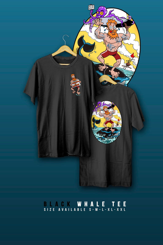 BLACK WHALE TEE